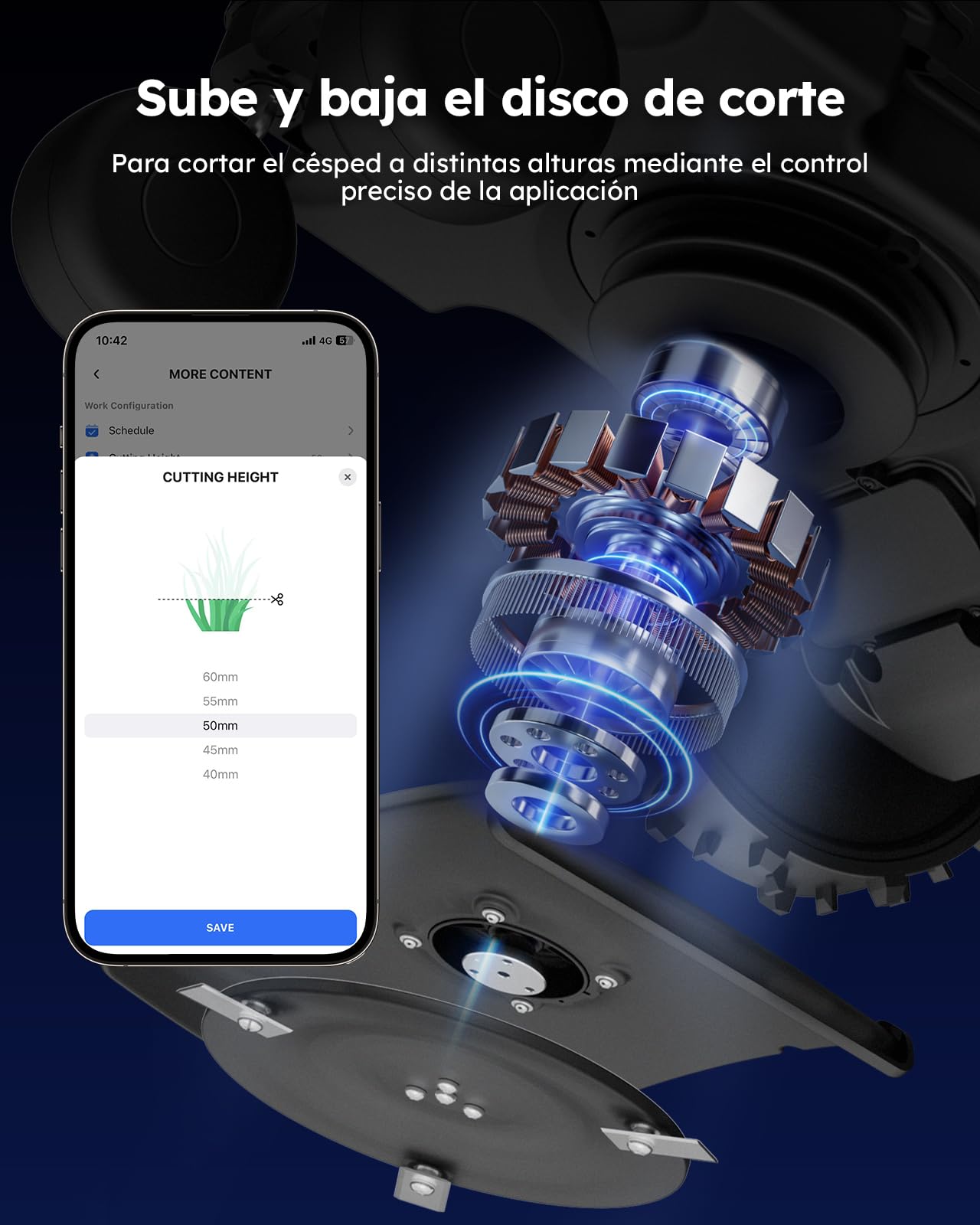 ANTHBOT Pion - Robot Cortacésped 1000m² con Cable, App, Mapeo, 55dB