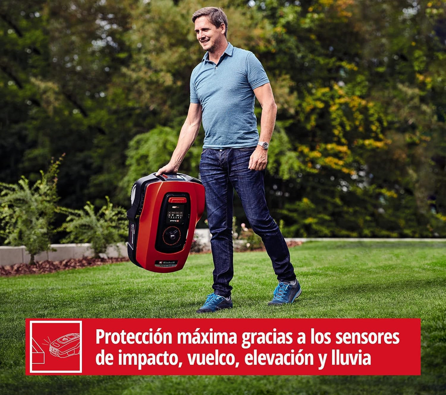 Einhell FREELEXO 500 BT - Robot Cortacésped 500m² 18V, App/Bluetooth, 35% Pendiente