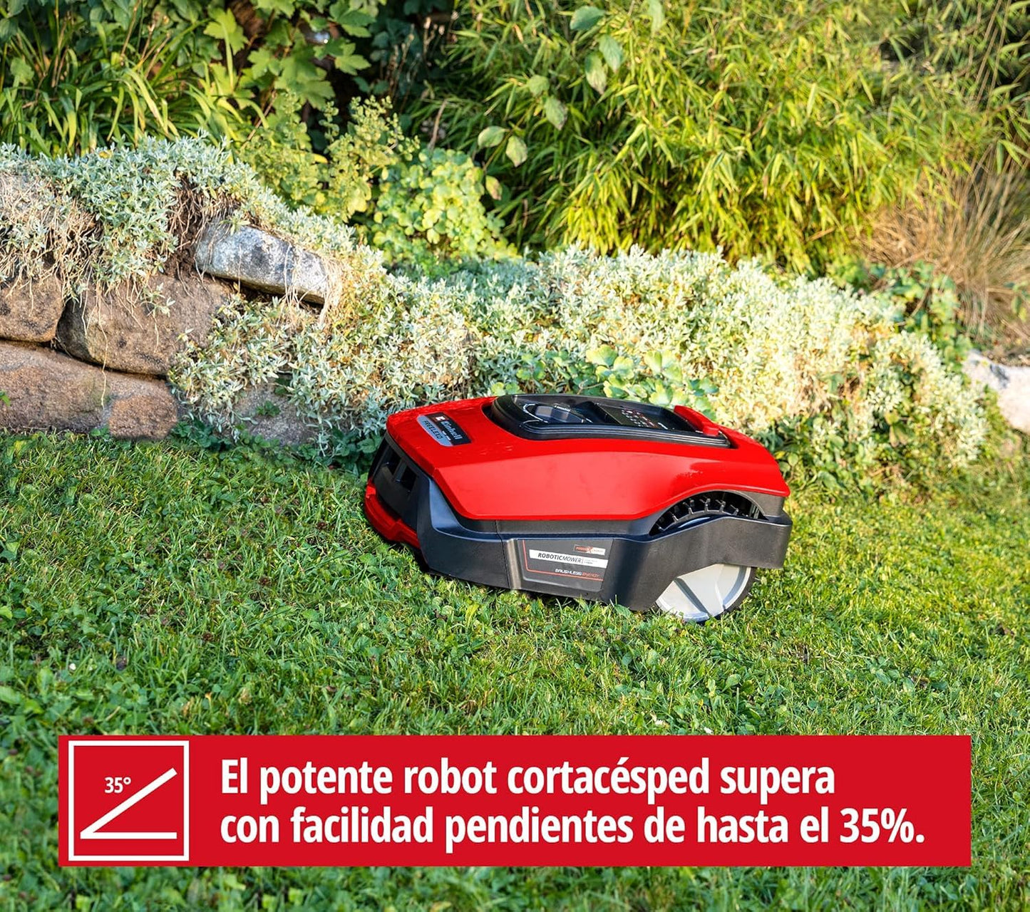 Einhell FREELEXO 500 BT - Robot Cortacésped 500m² 18V, App/Bluetooth, 35% Pendiente