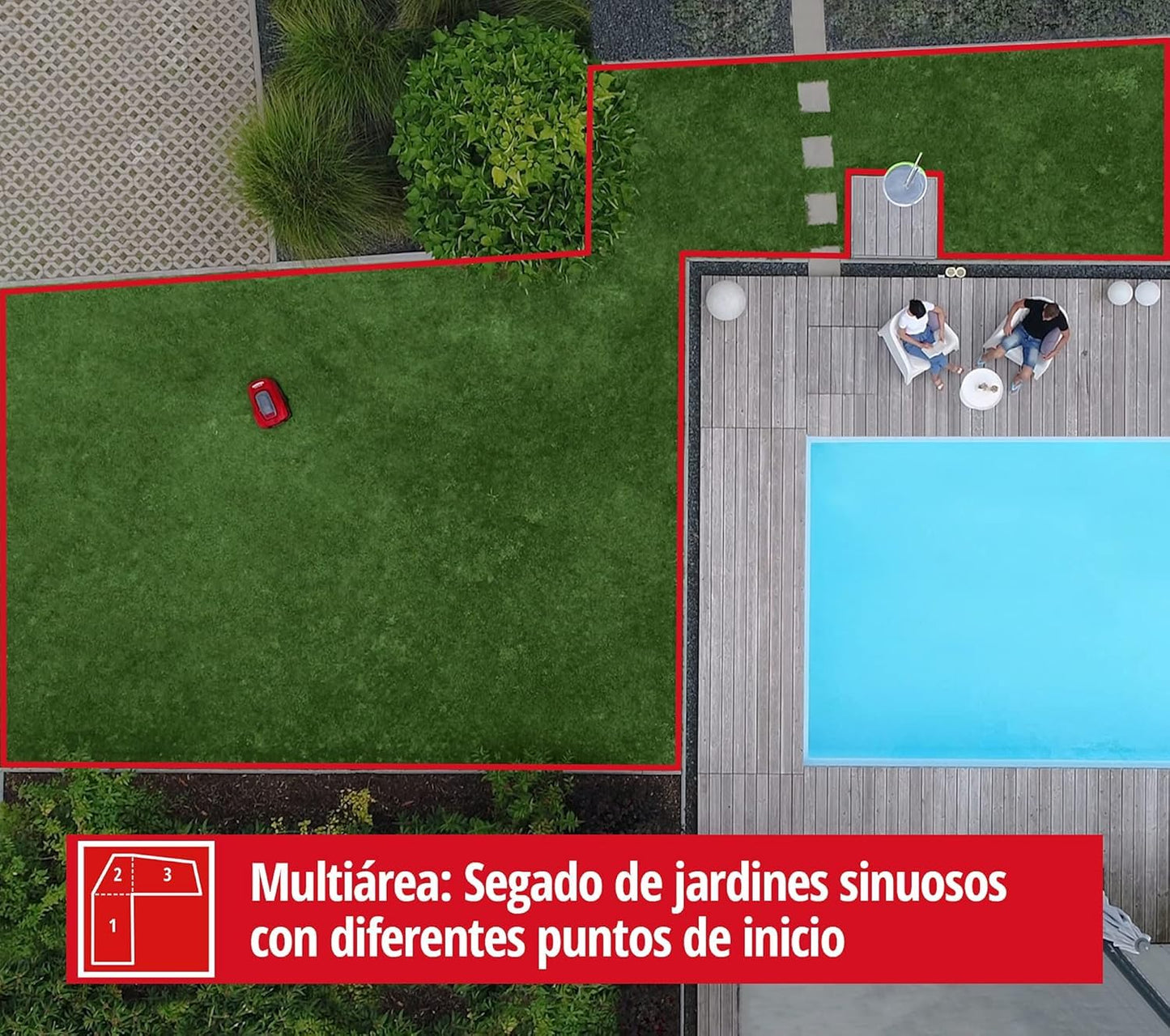 Einhell FREELEXO 500 BT - Robot Cortacésped 500m² 18V, App/Bluetooth, 35% Pendiente