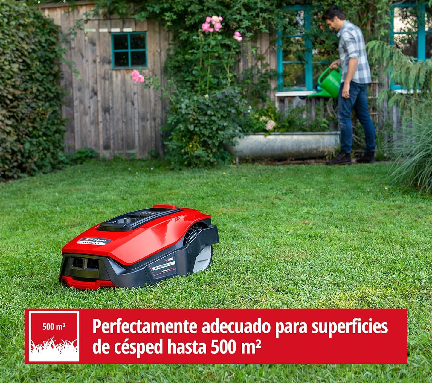 Einhell FREELEXO 500 BT - Robot Cortacésped 500m² 18V, App/Bluetooth, 35% Pendiente