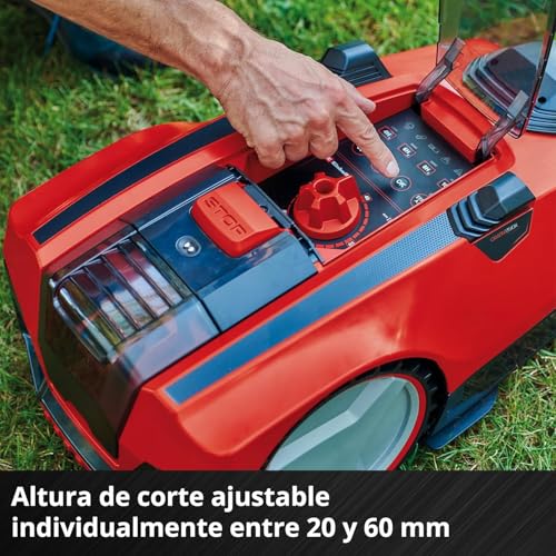 Einhell FREELEXO CAM 500 - Robot Cortacésped 500m² 18V, Cámara vs Alambre, 25% Pendiente