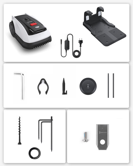 ECOVACS Goat O800 RTK - Robot Cortacésped 800m² Sin Cables, LiDAR, 45% Pendiente
