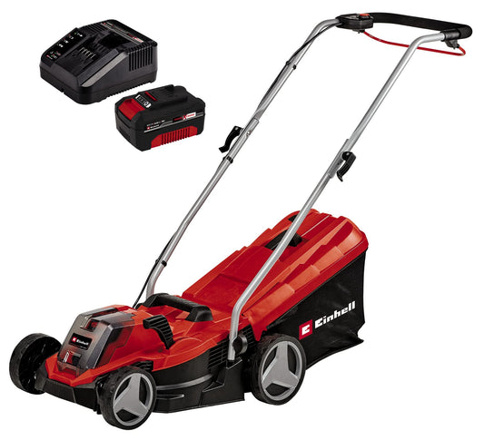 Einhell GE-CM 18/33 Li - Cortacésped Robótico 200m², 5 Niveles Corte, Batería 4.0Ah