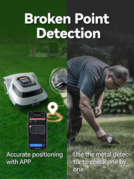 ANTHBOT Pion - Robot Cortacésped 1000m² con Cable, App, Mapeo, 55dB